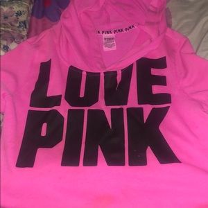 Pink hoodie